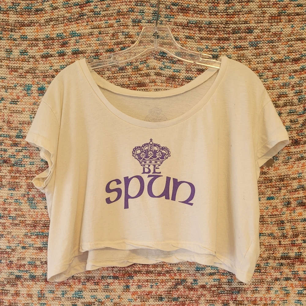 Flowy Cream Crop Top, Be Spun Hollywood